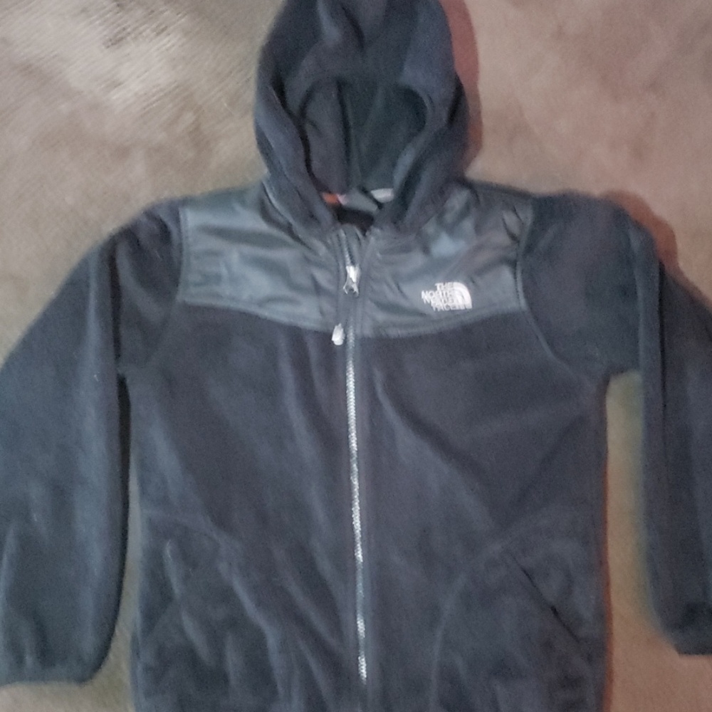 Girls L Hooded North Face Jacket